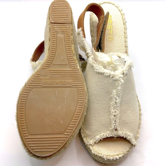 Sesto Meucci Women's Distressed Wedge Heel Size (W) 7 - Picture 5 of 6